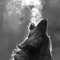 black wolfed girl