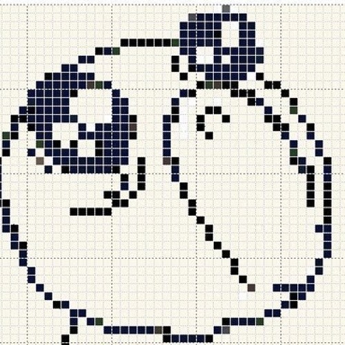 Pixelated Cat Meme Art