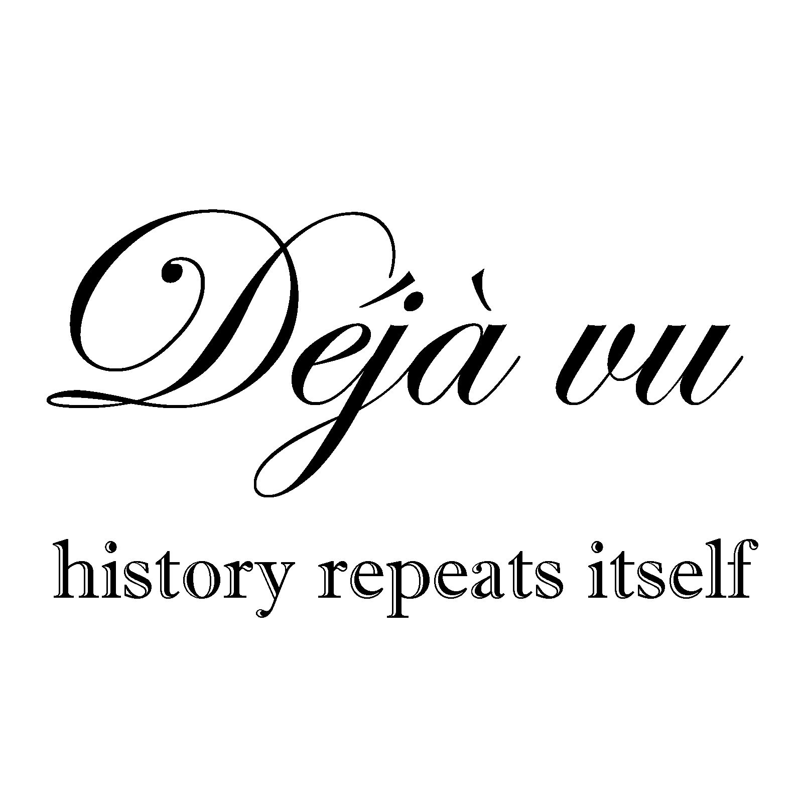 Déjà vu - history repeats itself