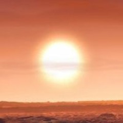 red sun looming