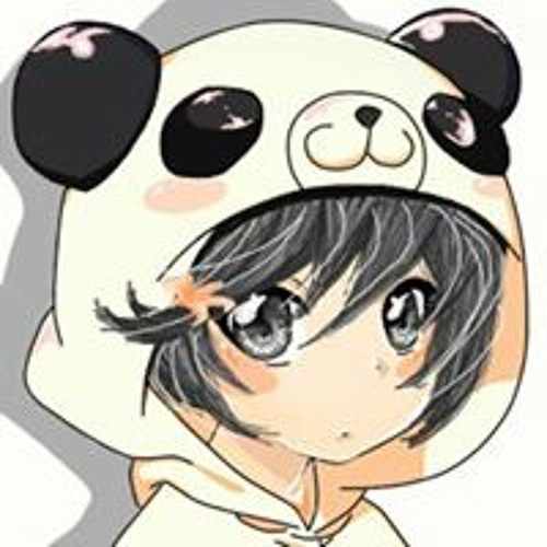 Anime girl with panda hoodie