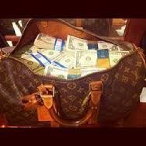 louis vuitton bag full of money