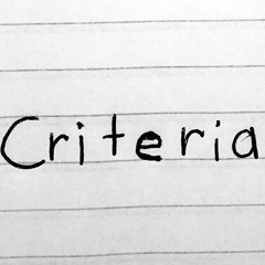 Criteria
