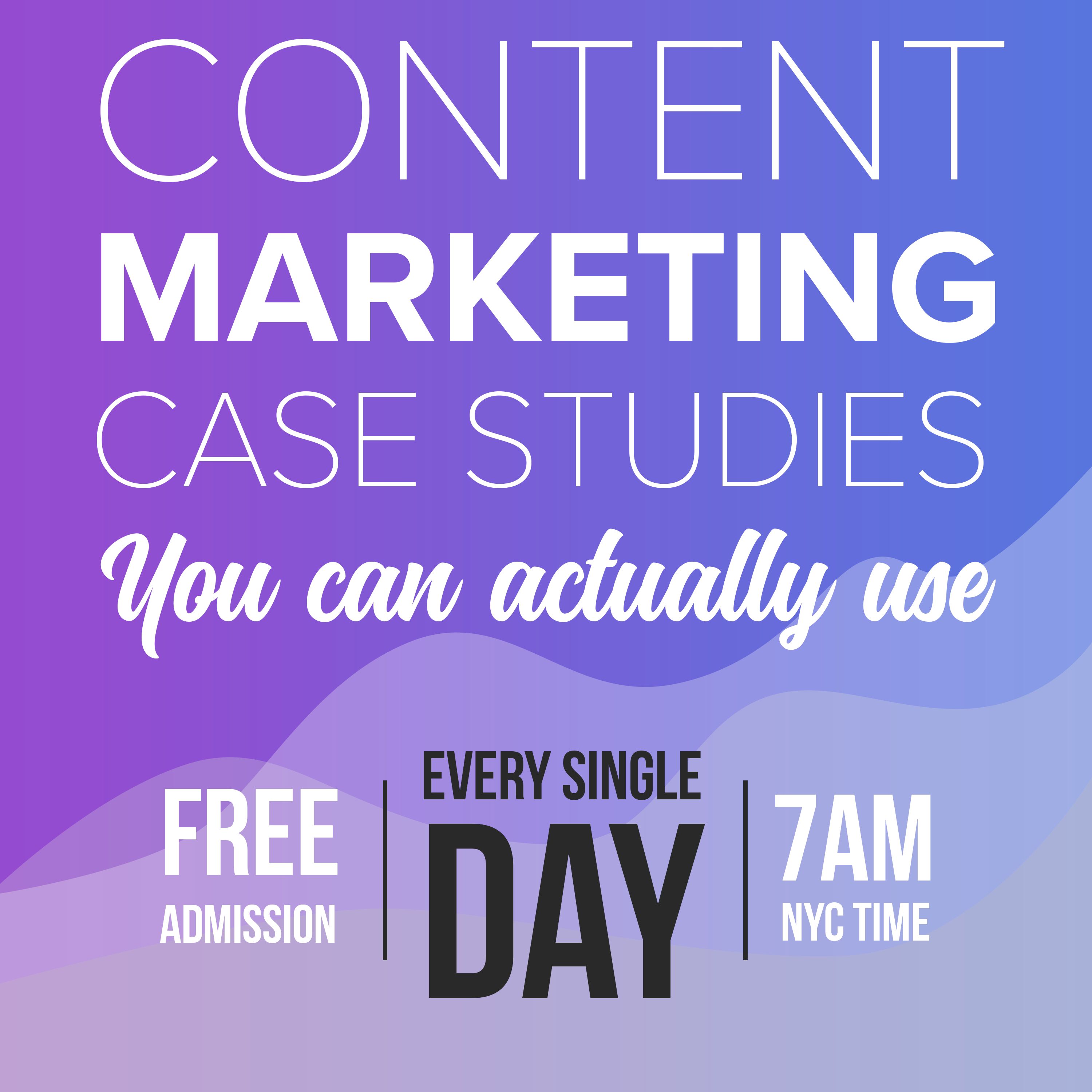 Content marketing case studies you can actually use. podcast artwork