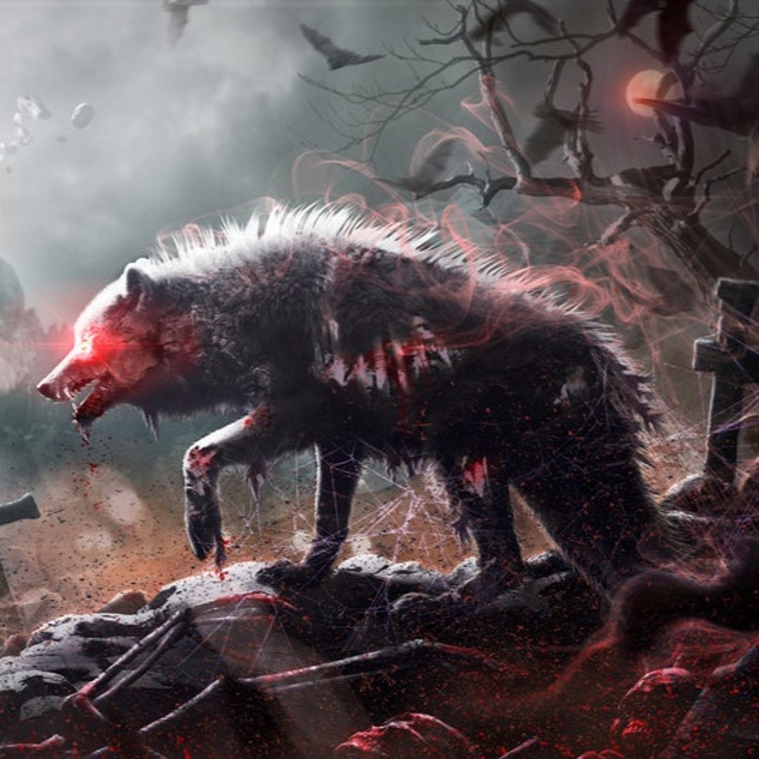 thumbnail image 2 of Zombie Wolf Drawings 2 of 13