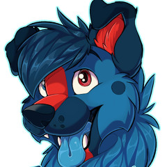 Frostbite shepherd puppy