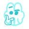 Blue Bunny Skull