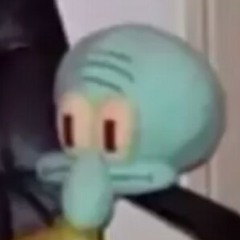 squidward on a chair