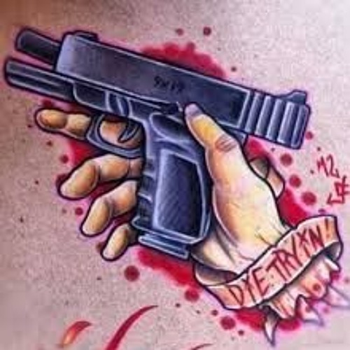 Тату эскиз глок 17