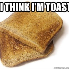 And here comes the toast