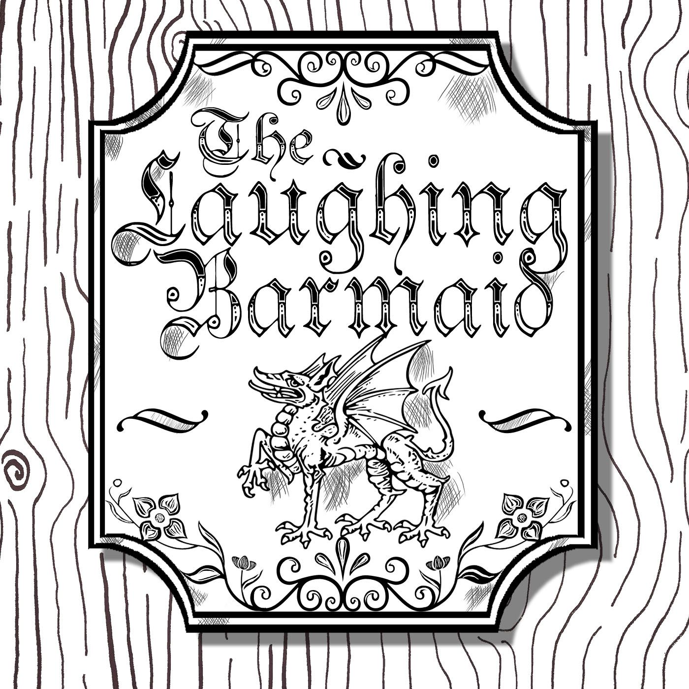 The Laughing Barmaid podcast artwork