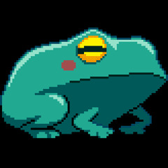 Suspicious Frog
