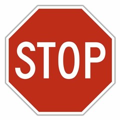 Young Stop Sign