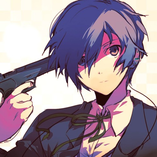 anime boy pointing gun