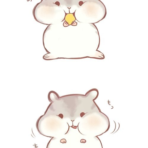 Хомячок рисунок милый для срисовки