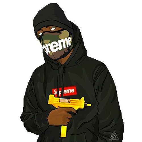 supreme hoodie cartoon