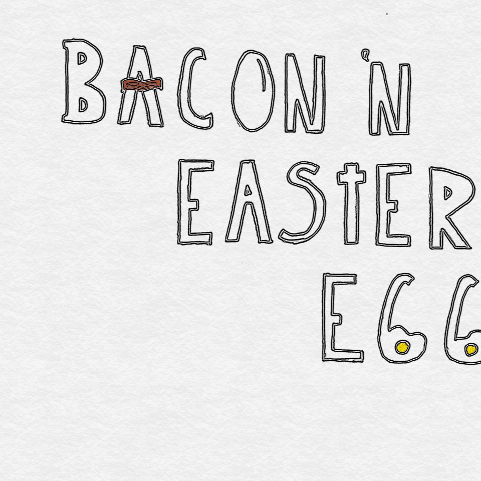 Bacon 'N Easter Eggs