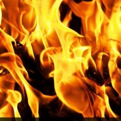 blazing fire