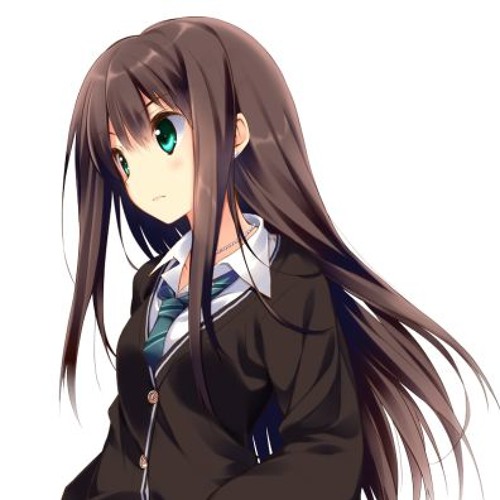Anime girls with black hair and brown eyes