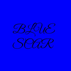 Blue scar