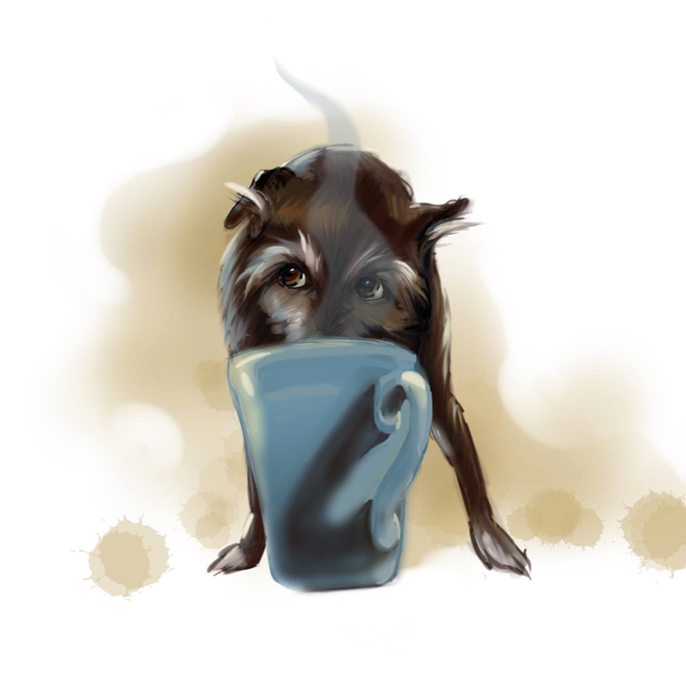 Coffee Cups and Puppy Butts
