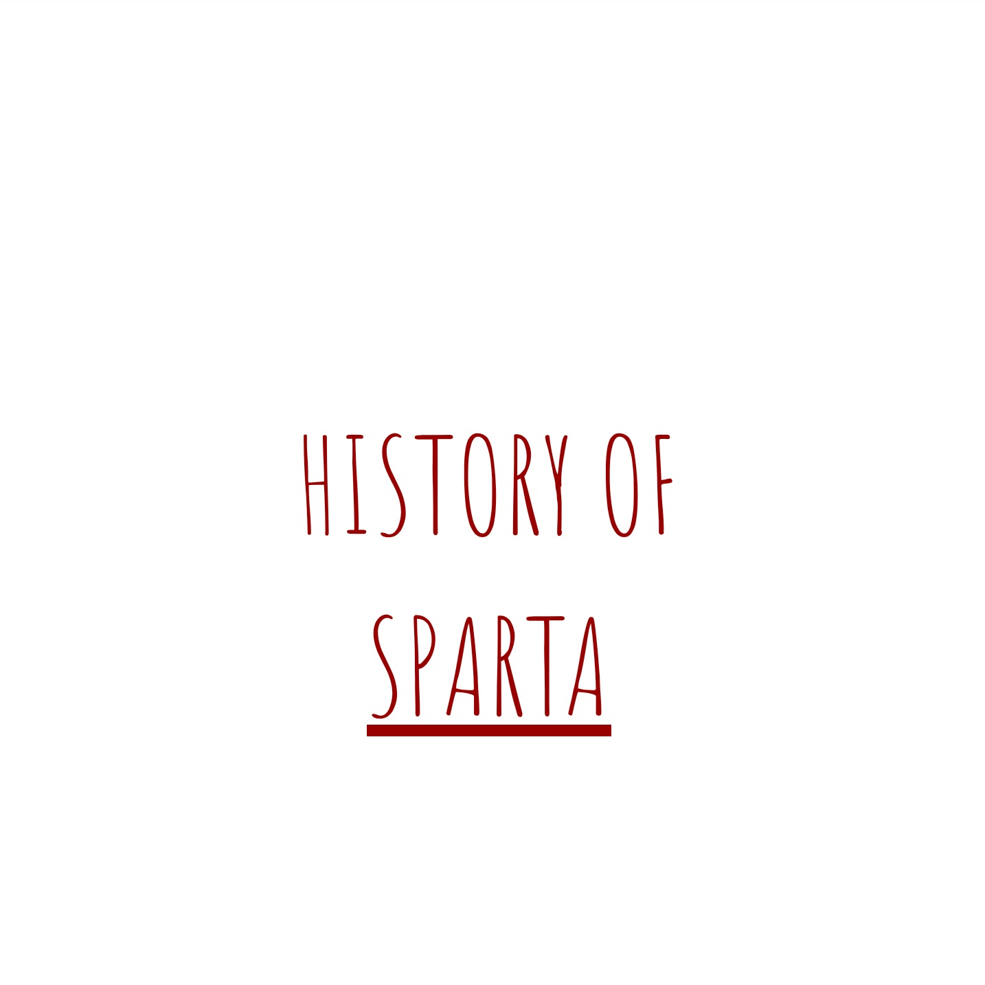 History of Sparta