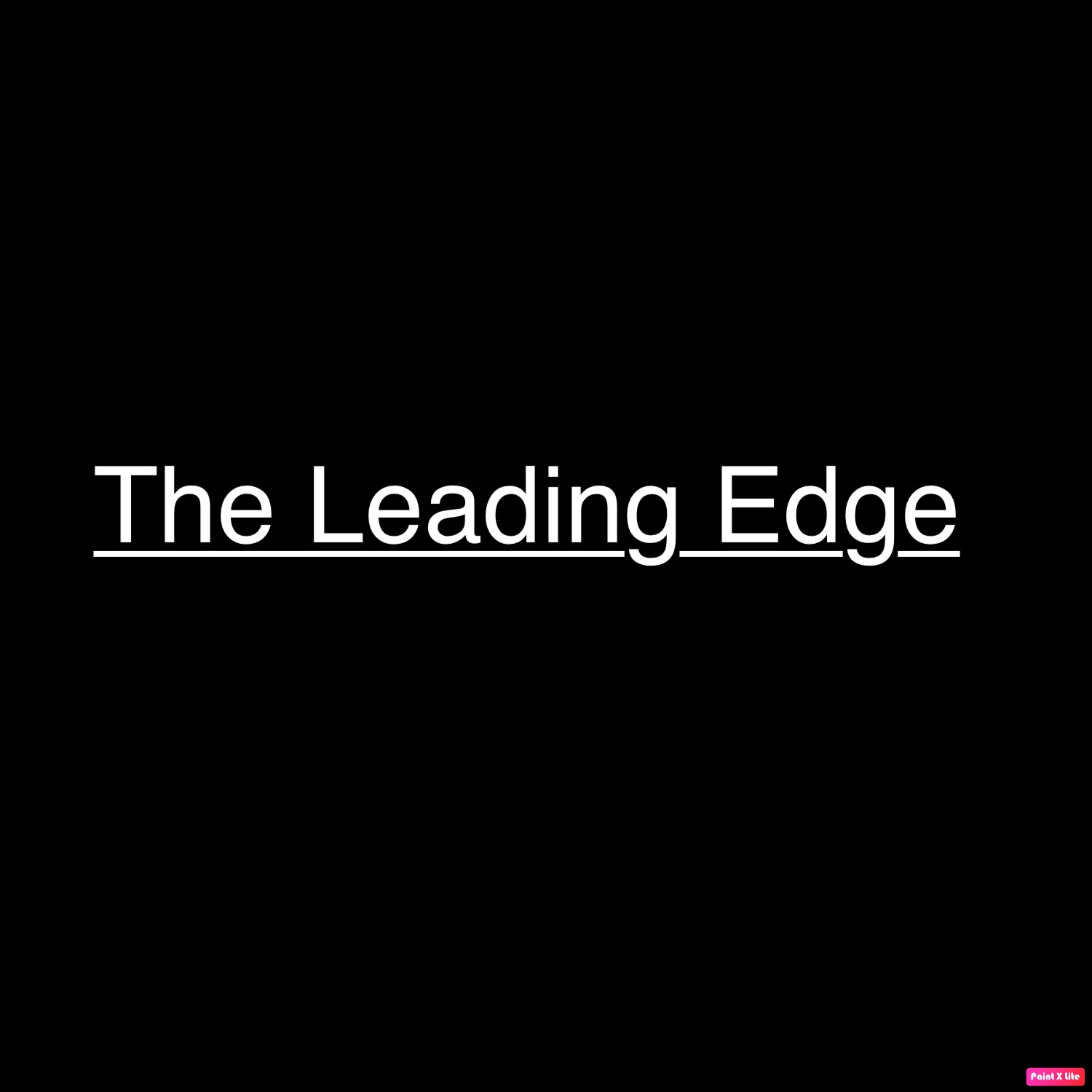 The Leading Edge