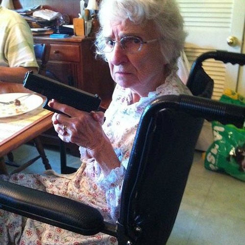Granny poop