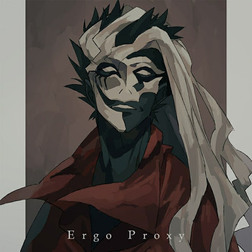 A man dressed as Proxy of Death from Ergo Proxy pictured at Wizard