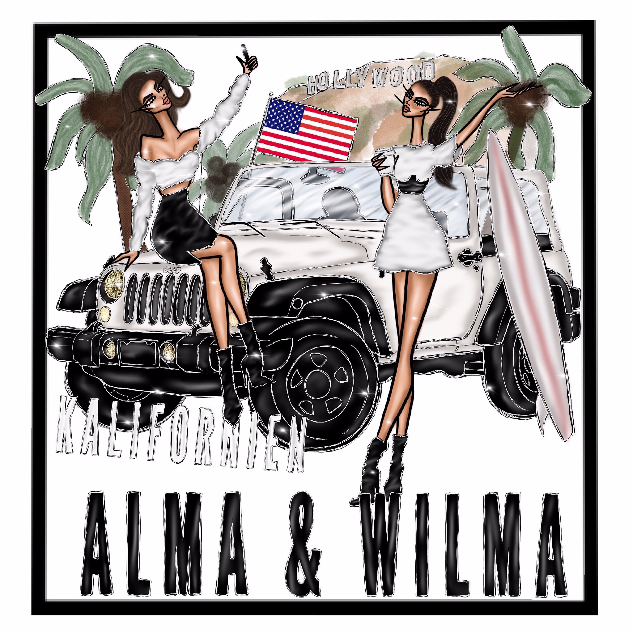 Alma och Wilma, livet i Kalifornien