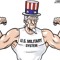 Uncle sam but hes huge