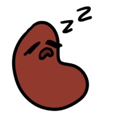 a tired bean