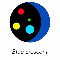 Blue crescent
