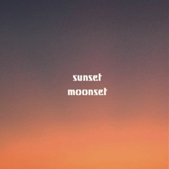 sunset moonset