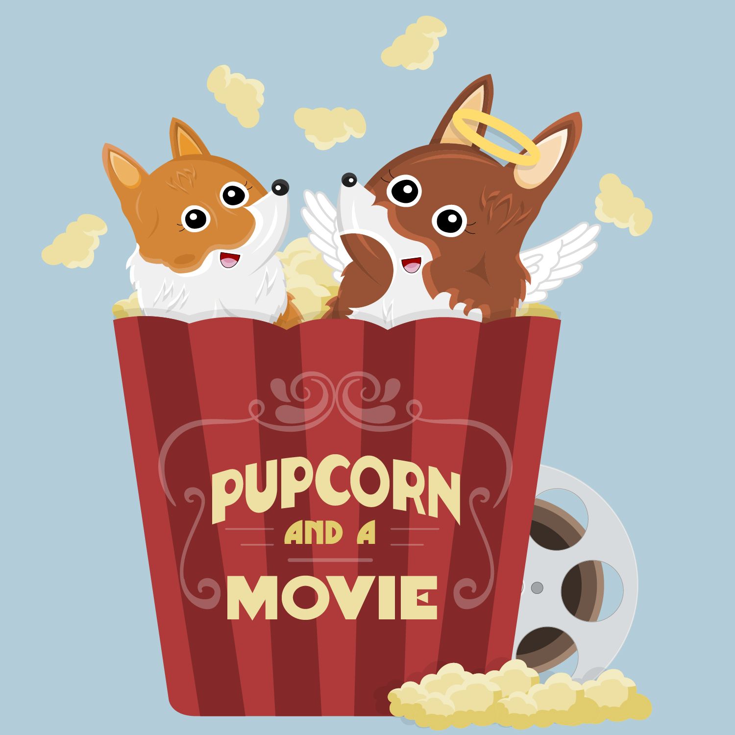 Pupcorn And A Movie