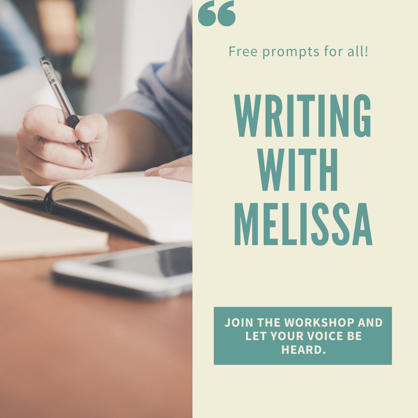 Writing with Melissa Podcast Episode 1: Writing About Those We've Lost