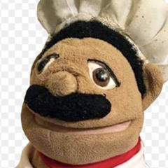 Chef pee and shark puppet