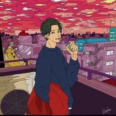 あっちを向いたポニーテール