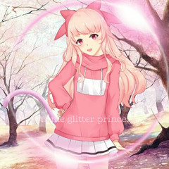glitter princess heart