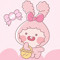 peach rabbit