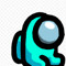 Cyan MiniCrewmate