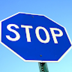 Blue Stop SIgn