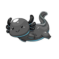 🖤Black cute axolotl🖤