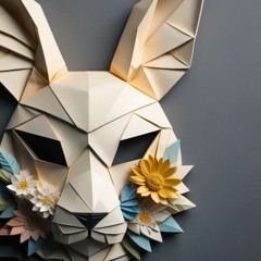 Floral Moon Bunny