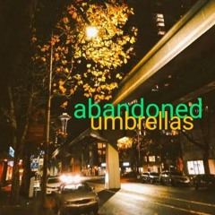 abandoned umbrellas