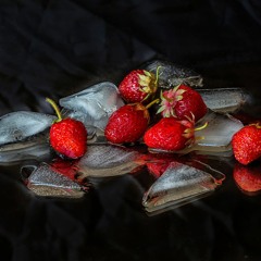Strawberry with ice