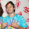 quinn hughes' tye die rainbow outfit