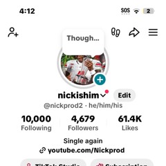 TikTok nickprod2 follow me