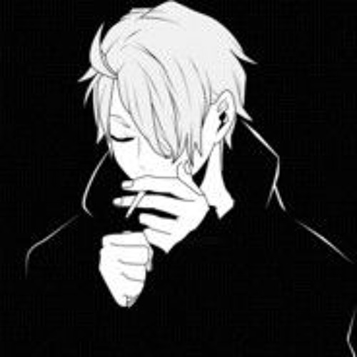 Solitary Anime Boy - black and white anime boy profile picture