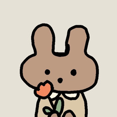 bunnyholdingaflower.
